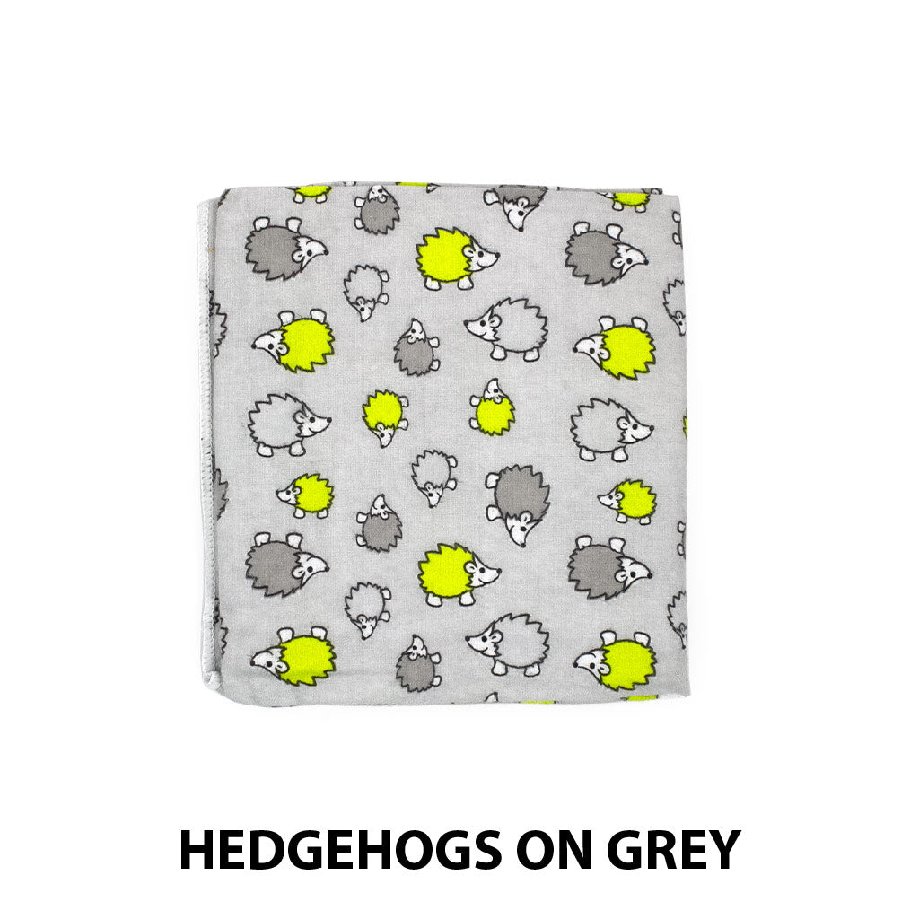 Receiving Blanket Hedgehogs on Grey