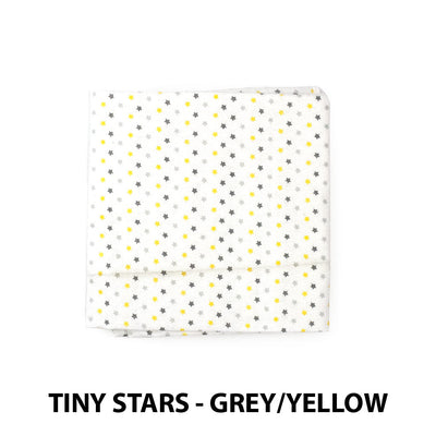 Receiving Blanket Tiny Stars Grey Yellow