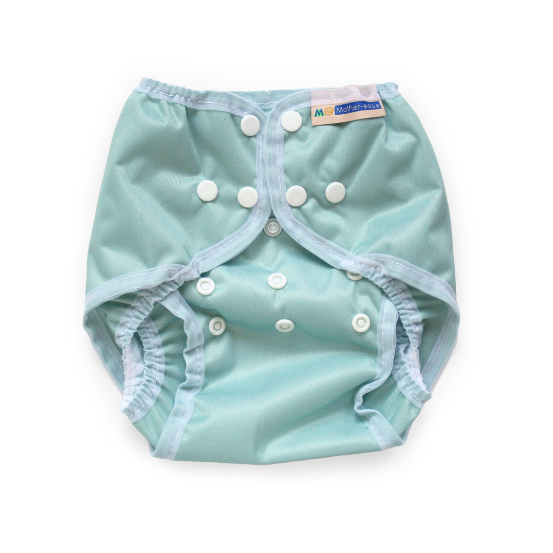 Rikki diaper wrap snap one-size adjustable diaper cover sage green