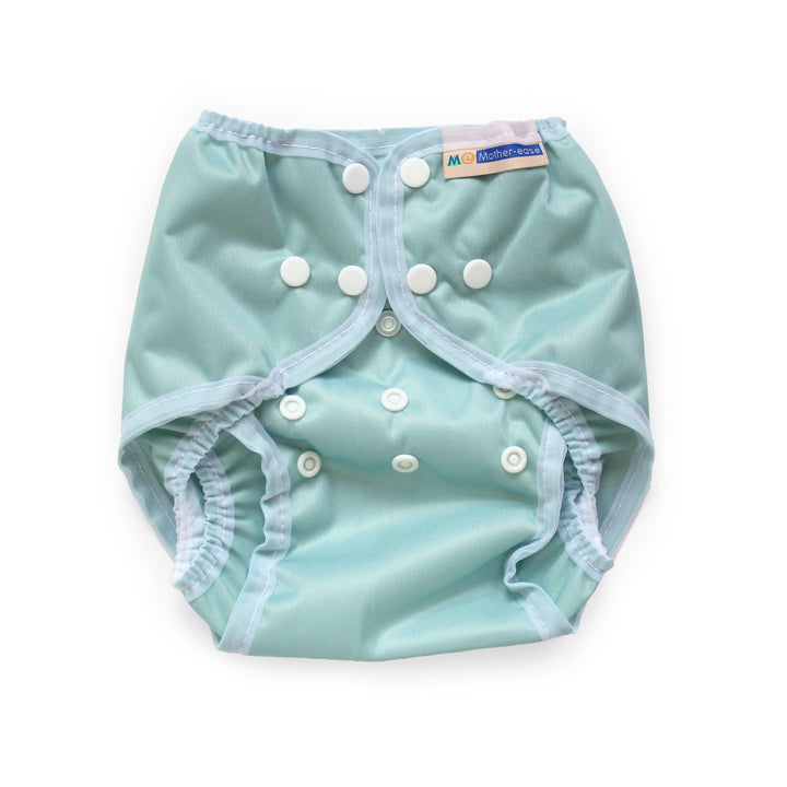 Rikki diaper wrap snap one-size adjustable diaper cover sage green