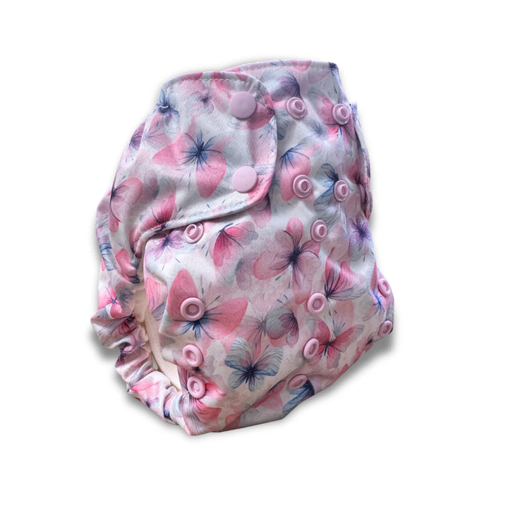 Smart Bottoms 4.0 organic cotton all in one cloth diaper Grace butterfly print