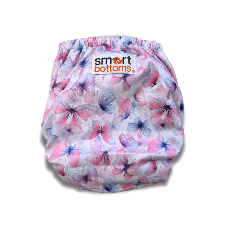 Smart Bottoms 4.0 organic cotton all in one cloth diaper grace butterflies back