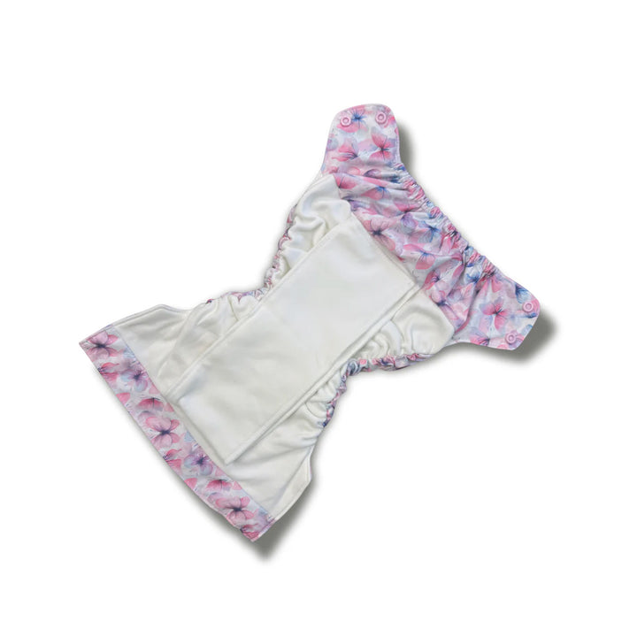 Smart Bottoms 4.0 organic cotton all in one cloth diaper Grace interior