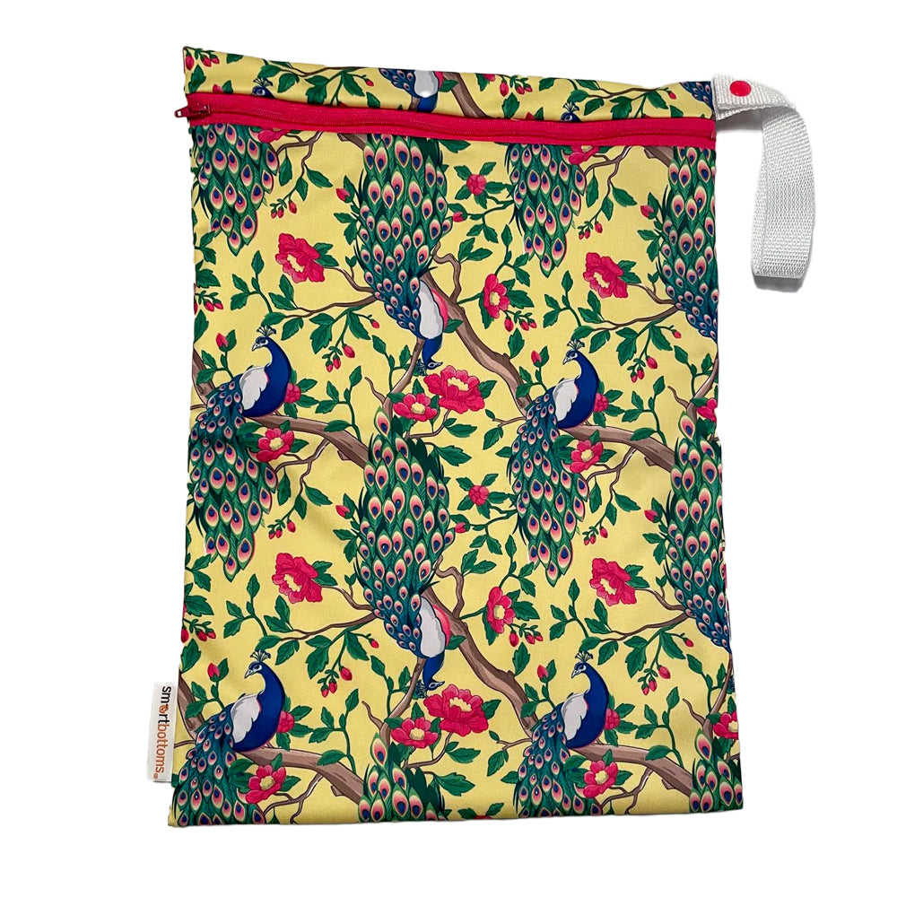 Smart bottoms on the go wet bag amazonia peacocks