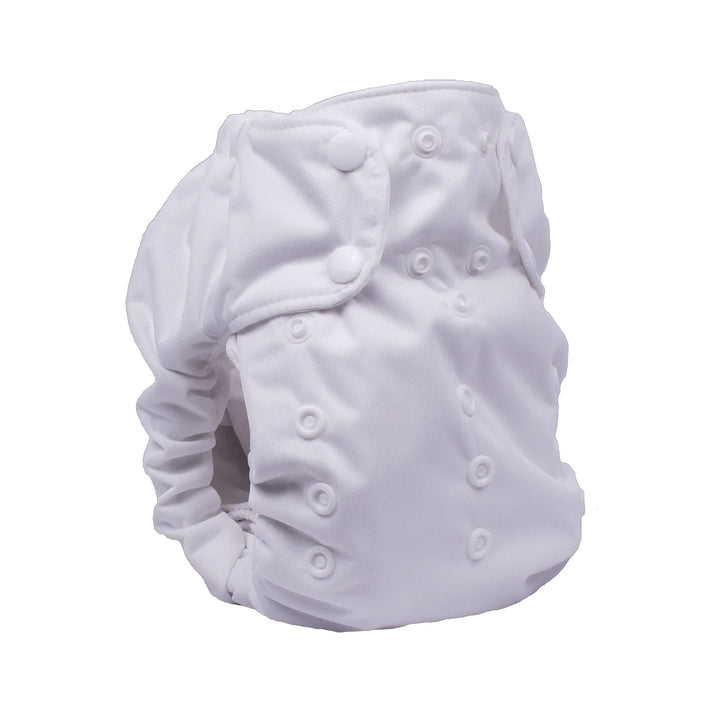 Smart Bottoms 4.0 organic cotton all in one cloth diaper white