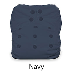 Thirsties organic cotton all in one cloth diaper navy blue snaps