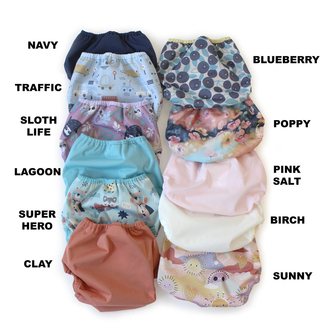 Thirsties colors with color names