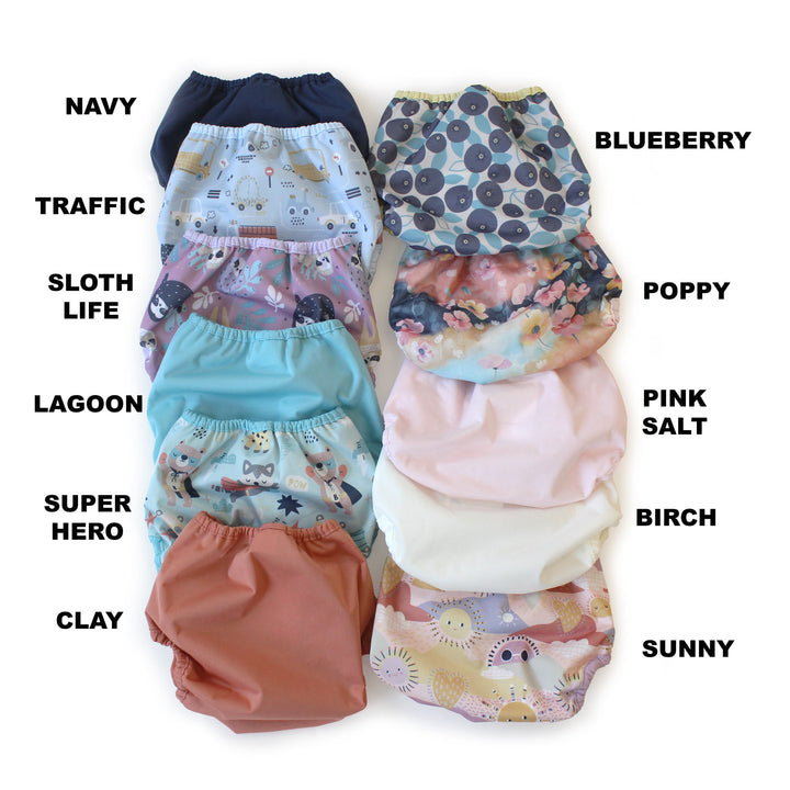 Thirsties colors with color names