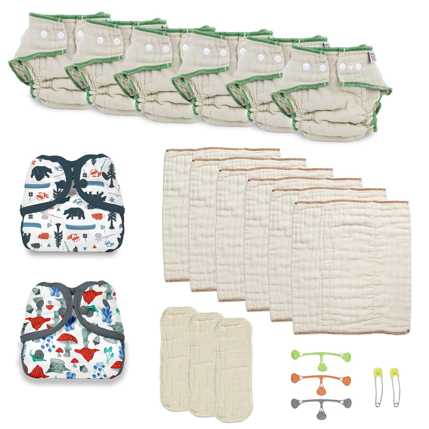 cloth diaper kit for a toddler boy