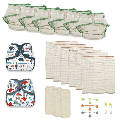 cloth diaper kit for a toddler boy