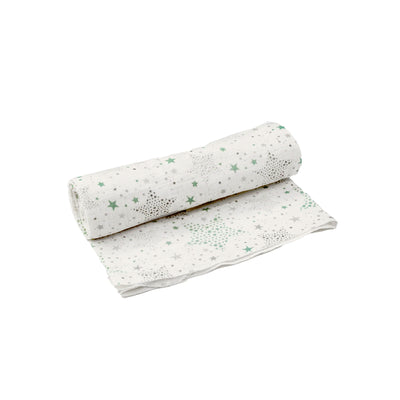 organic muslin swaddle blanket stars