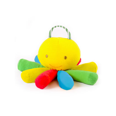 octopus plus baby toy organic cotton