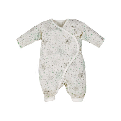 organic cotton muslin kimono for baby twinkle stars by under the nile