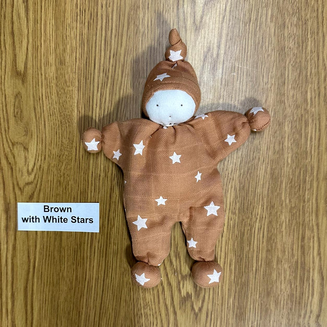 Under the Nile scrappy buddy toy for baby brown stars