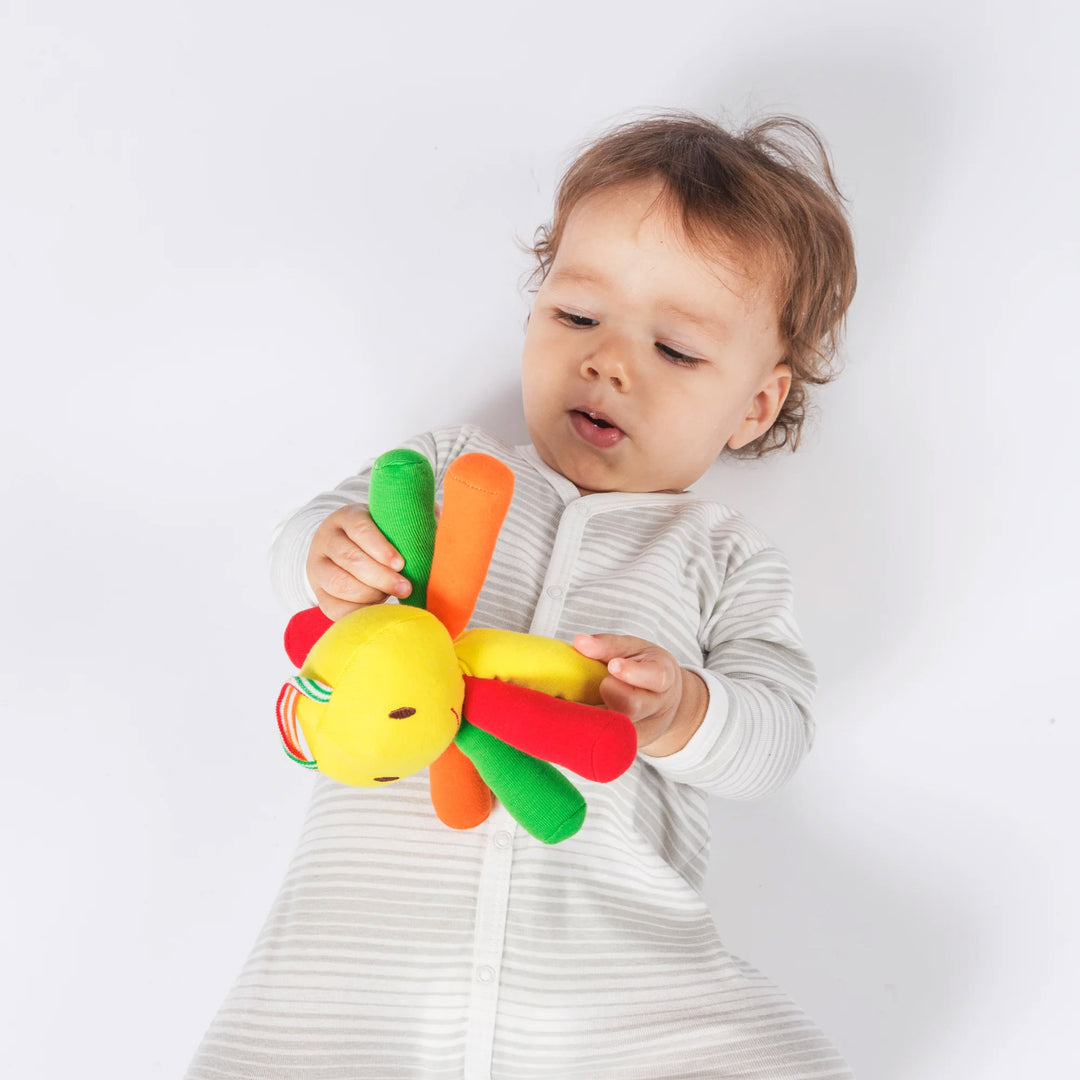 Scraptopus toy with baby