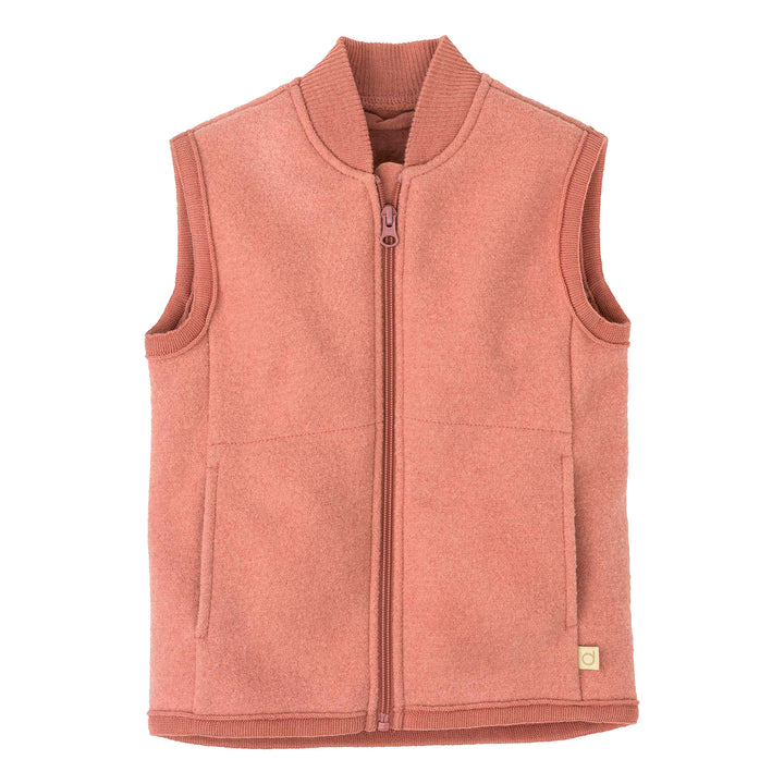 disana boiled wool childrens vest soft pink
