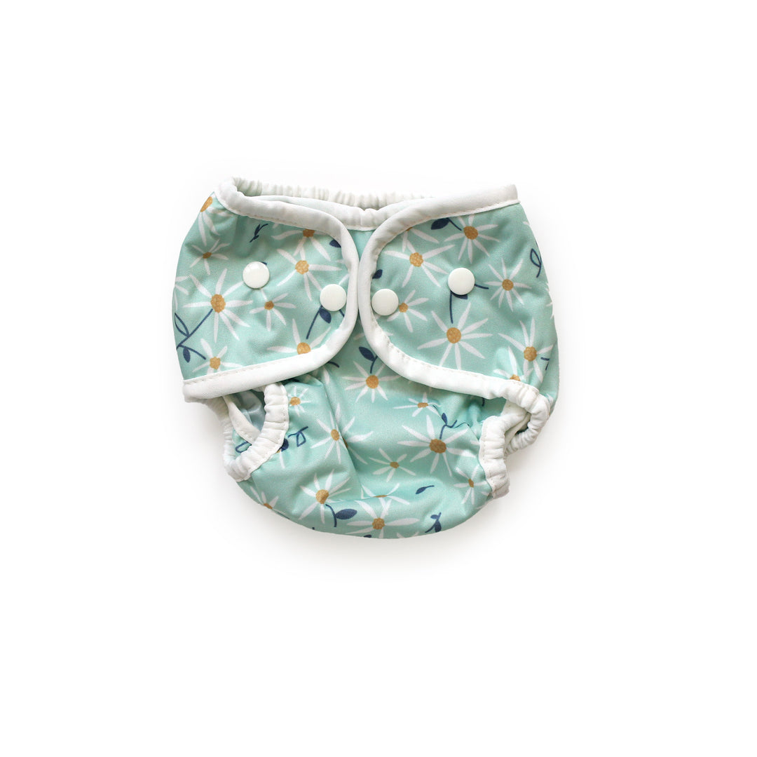 Thirsties diaper cover snaps woodland aster xsmall
