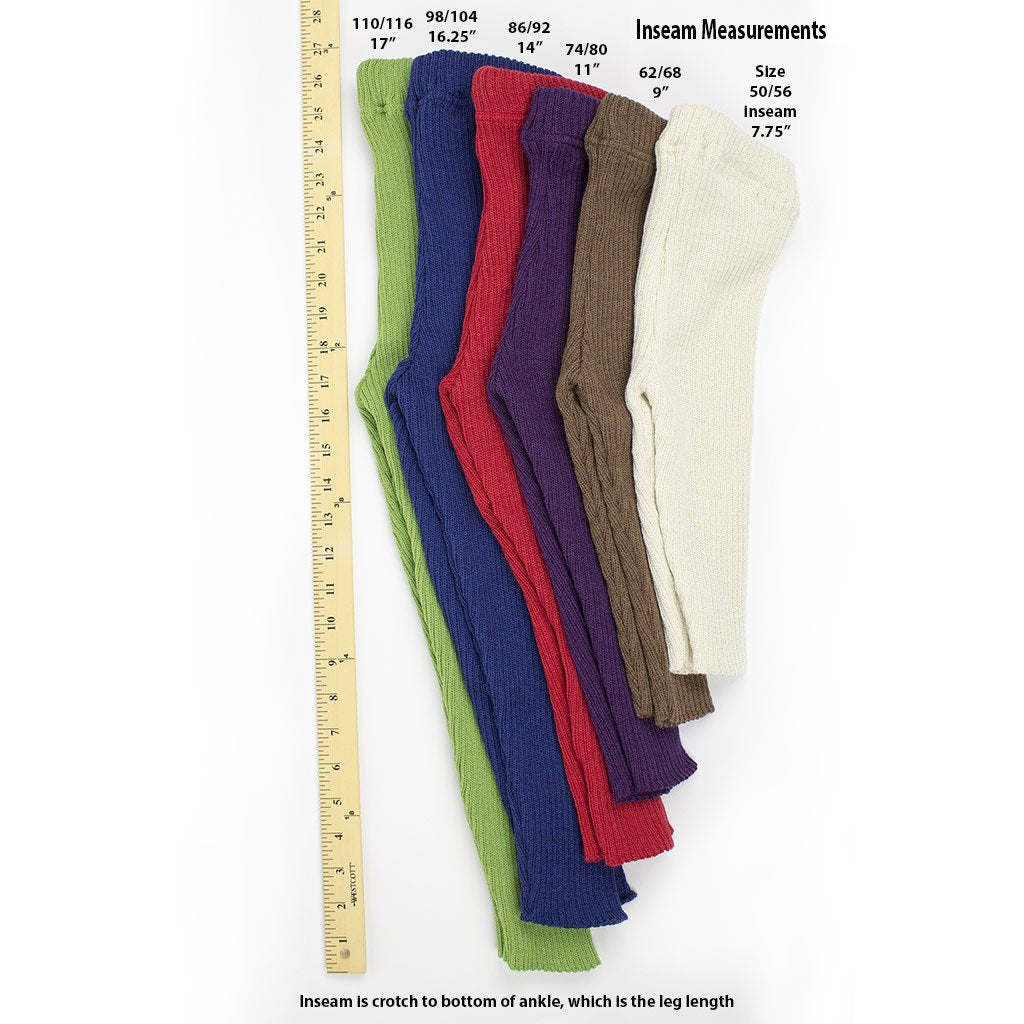 Disana Leggings sizes