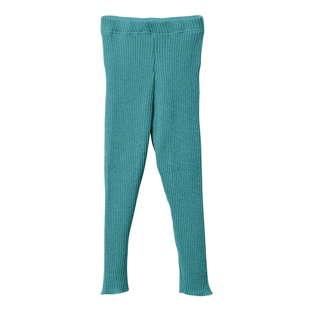 Blue Wool Leggings 