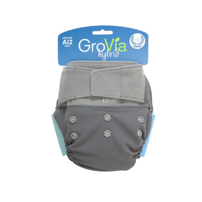 GroVia Shell Hook and Loop Cloud Grey