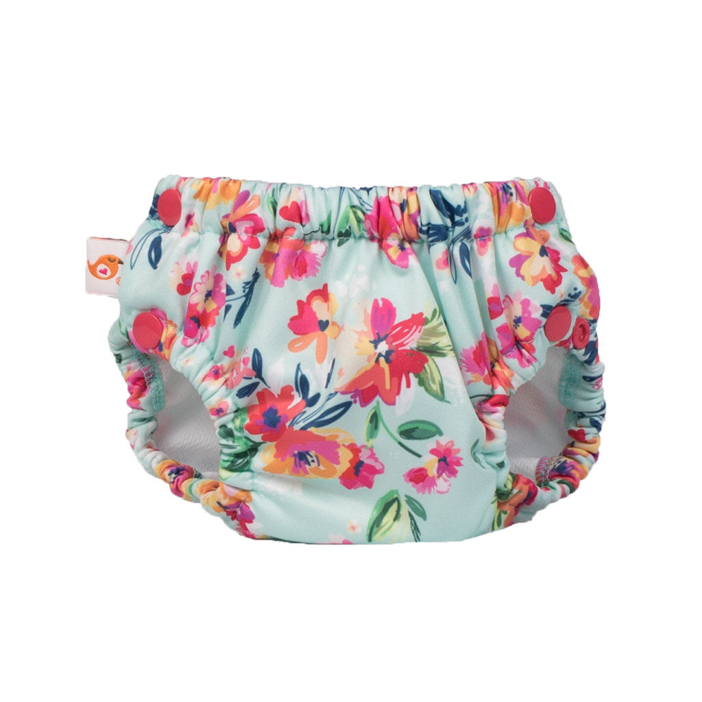 Lil Swimmer Aqua Floral