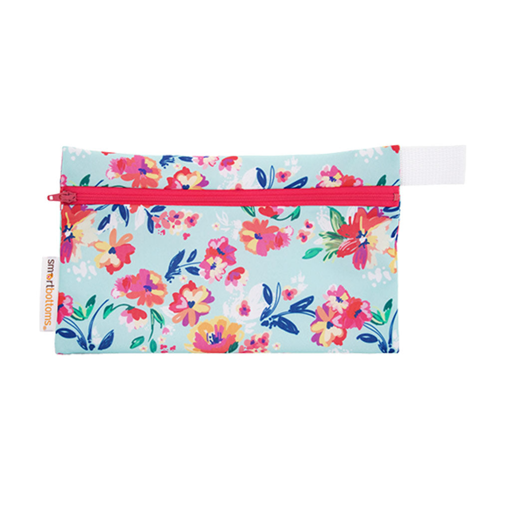 Mini Wet Bag Aqua Floral