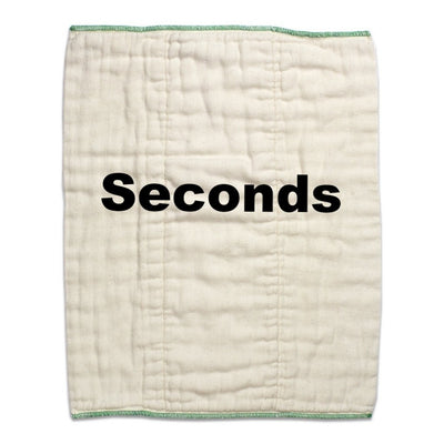 Seconds Prefold Diapers - Organic X-Large