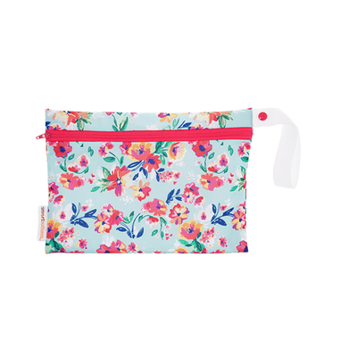 Smart Bottoms Small Wet Bag Aqua Floral