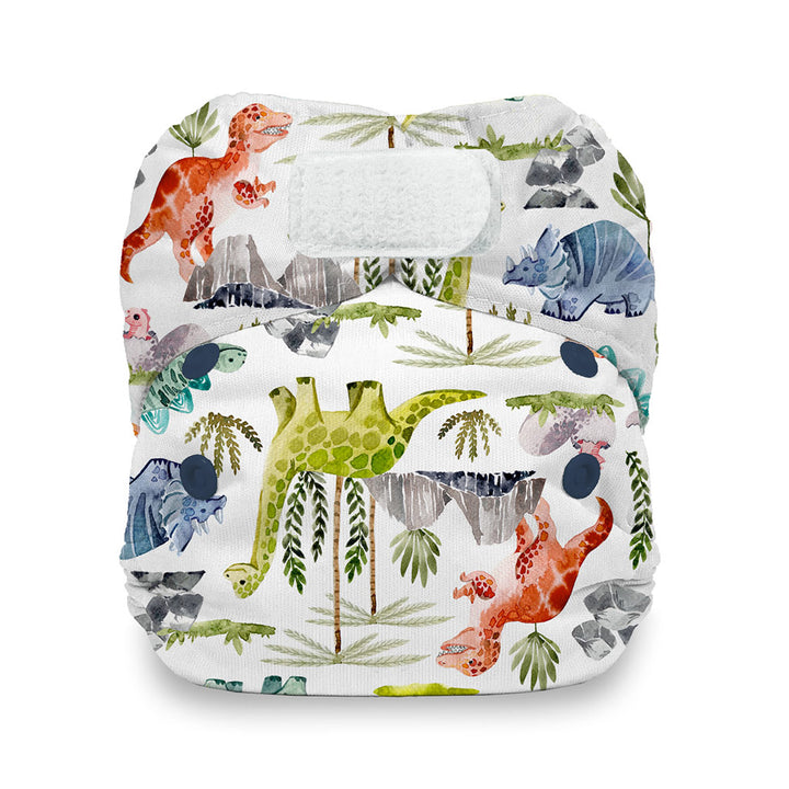 Thirsties Natural Newborn Hook and Loop Rino-rawr