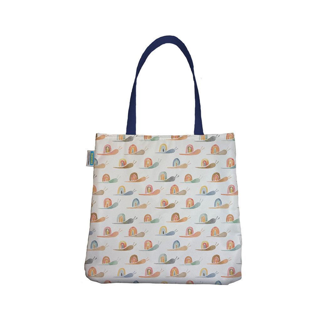 Thirsties Simple Tote Bag Rainbow Snails