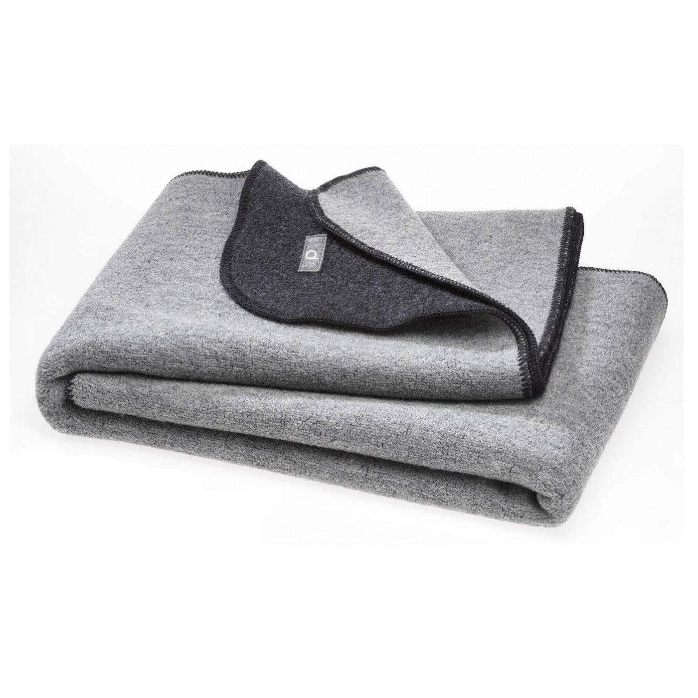 Disana doubleface boiled organic wool blanket anthracite grey