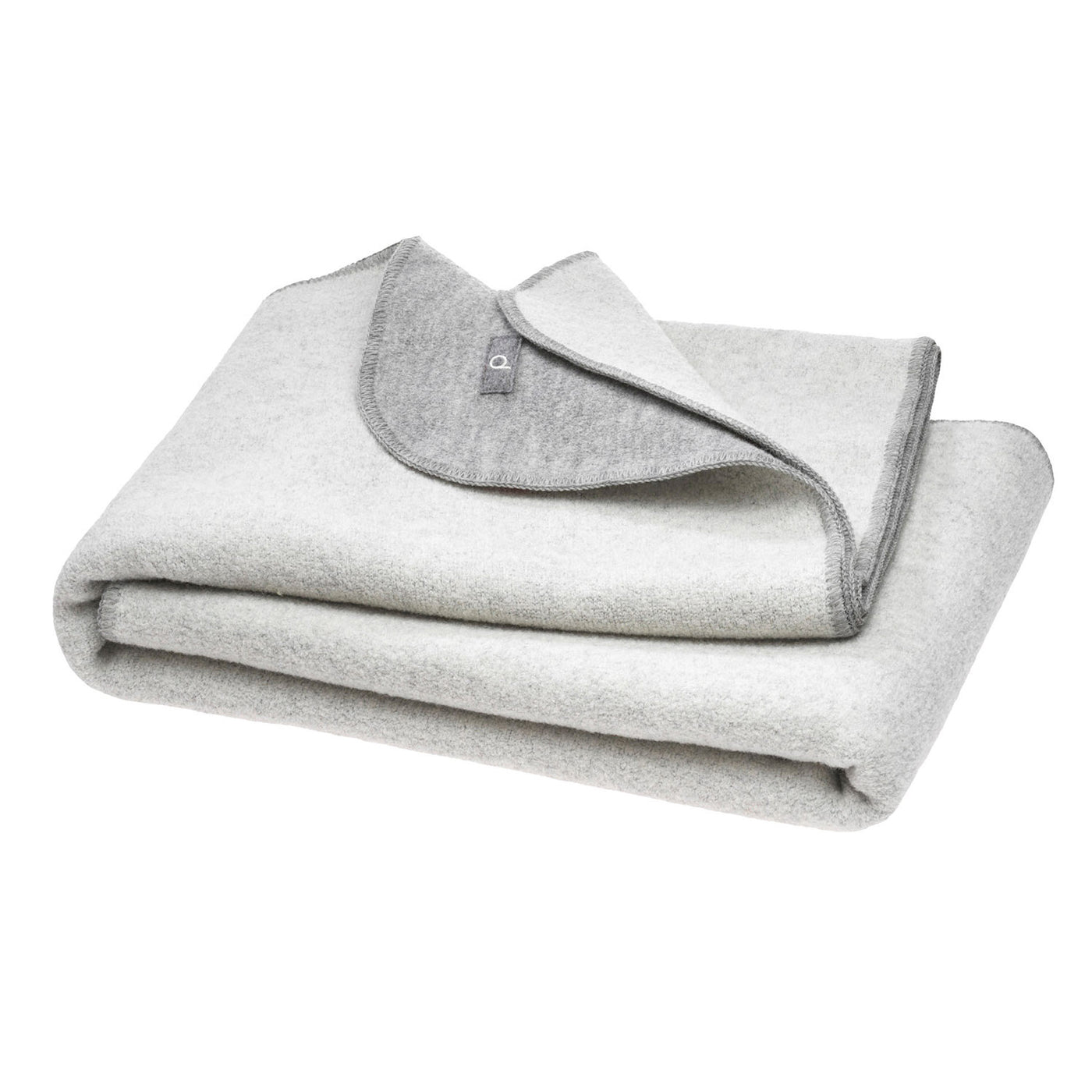 Disana organic boiled wool doubleface blanket grey natural
