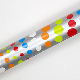Gift Wrap Dots on Silver