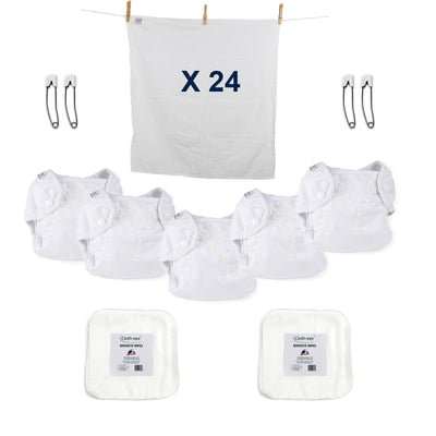 birdseye flat diapers hand wash cloth diaper economy kit