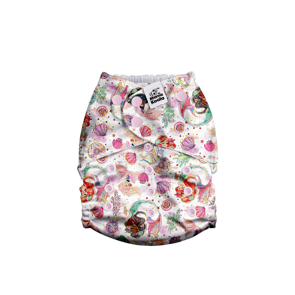 Mama Koala AWJ 2.0 pocket diaper mermaid hugs