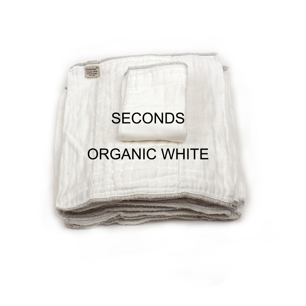 organic white newbie prefolds sale