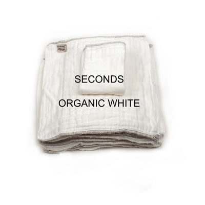 organic white newbie prefolds sale