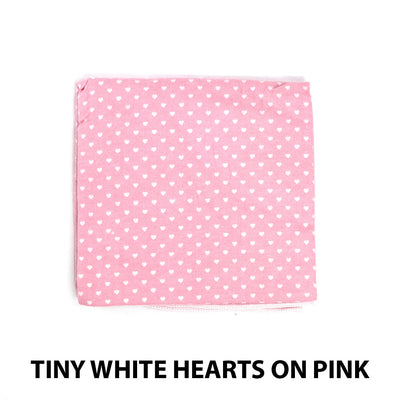 Receiving Blanket Tiny White Hearts on Pink