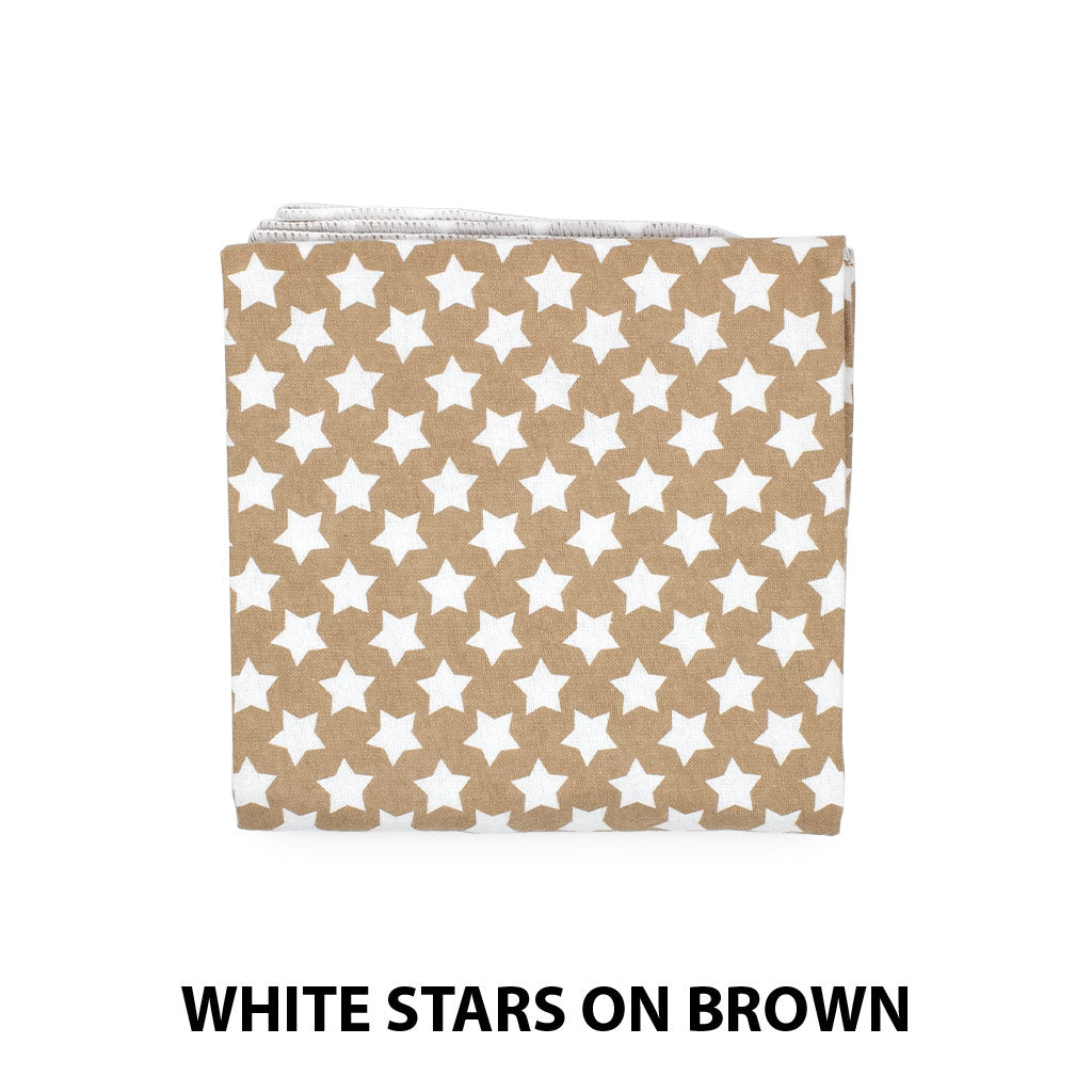 Receiving Blanket White Stars on Brown