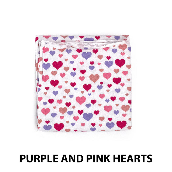 Receiving Blanket Purple and Pink Hearts
