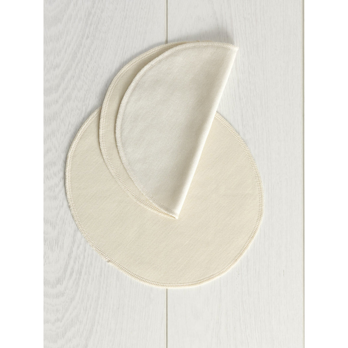 wool and silk breast pads