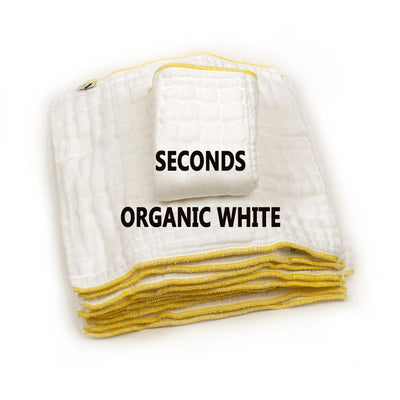 Cloth-eez Prefold Diapers - Organic White - Seconds - small