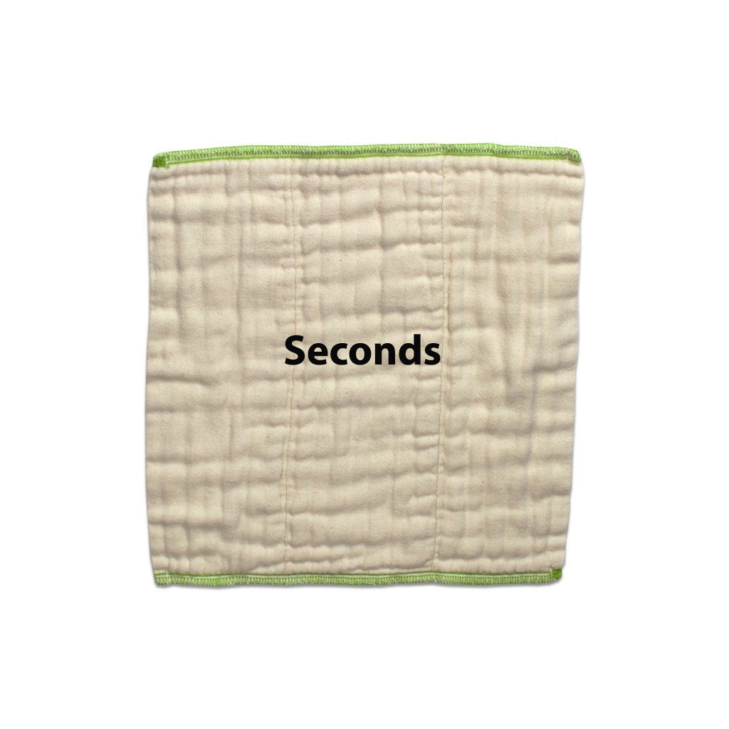 Seconds prefold diapers -organic novice