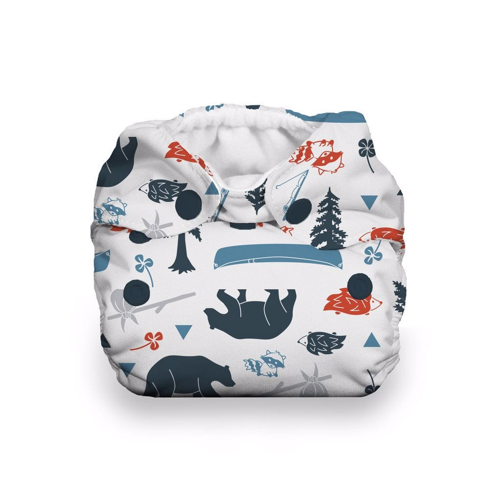 Thirsties Newborn AIO cloth diaper adventure trail