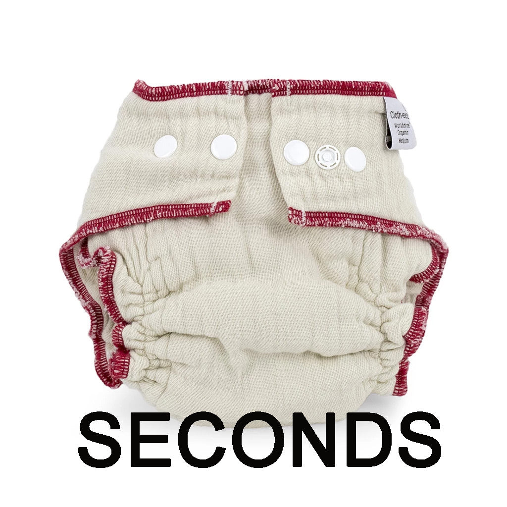 Second Quality Cloth-eez Workhorse Fitted Diapers Organic Cotton